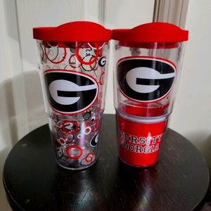 2 UGA Bulldogs Tervis Tumblers Bundle